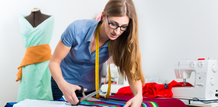 Designer in studio. Designer in studio.
