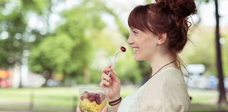Professional eating a snack. Professional eating a snack.