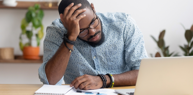 Worker experiencing burnout. Worker experiencing burnout.