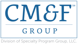 The logo for CM&F Group in color.