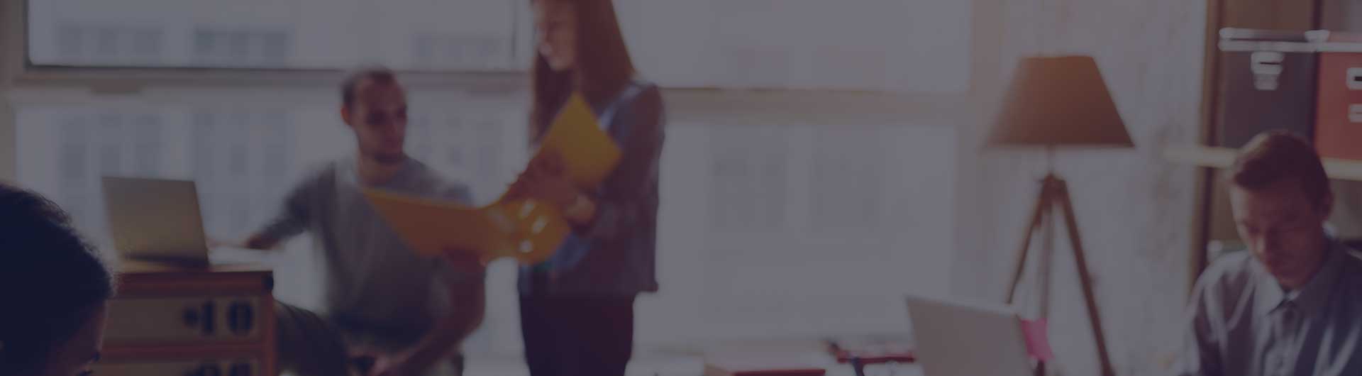 Team working in big office. Team working in big office.