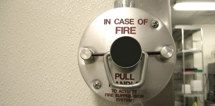 Fire suppression system.