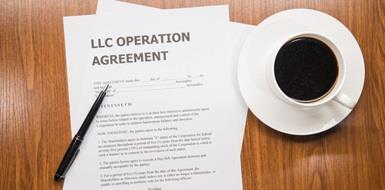 An LLC operation agreement and a cup of coffee.