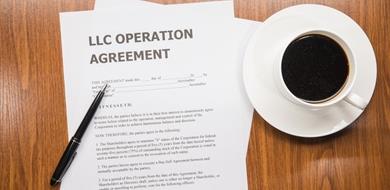 An LLC operation agreement and a cup of coffee.