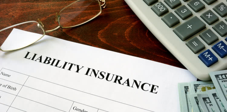 Liability insurance certificate