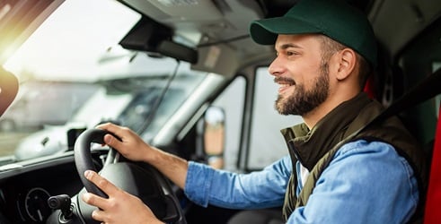 Person driving commercial vehicle.