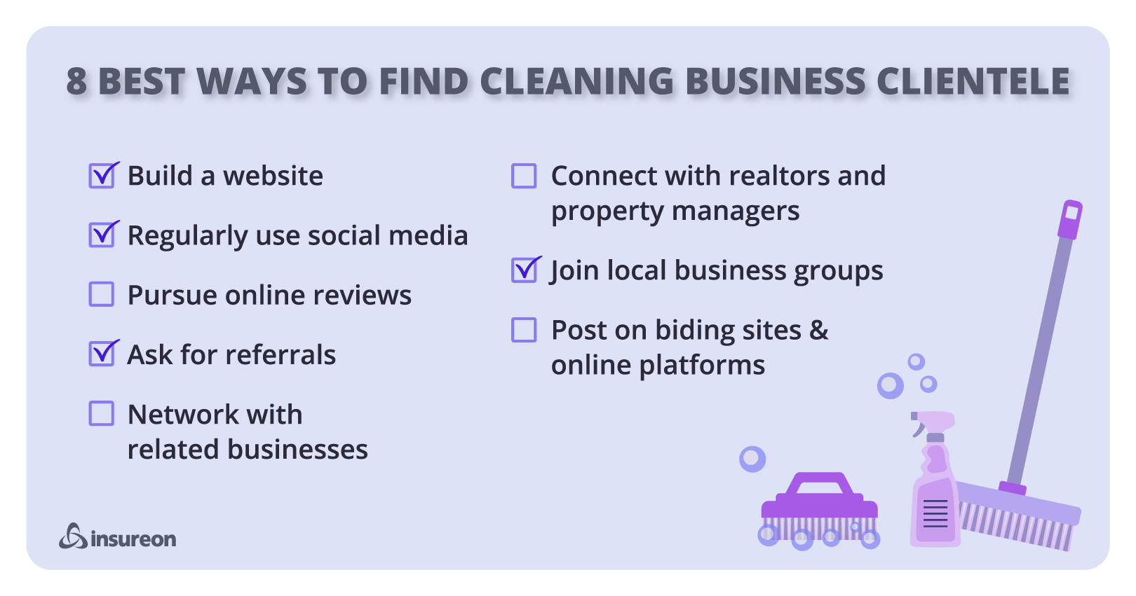 How to get commercial cleaning contracts checklist illustration. How to get commercial cleaning contracts checklist illustration.