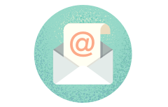 Email message icon. Email message icon.