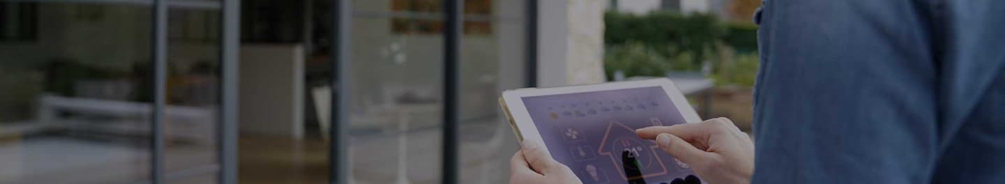 Man operating a control system. Man operating a control system.