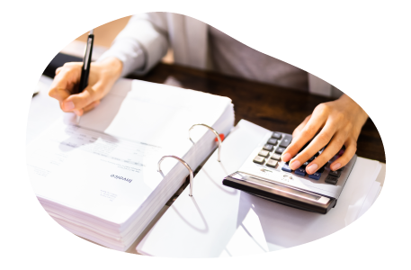 Cleaning professional calculating cost of insurance for their business. Cleaning professional calculating cost of insurance for their business.
