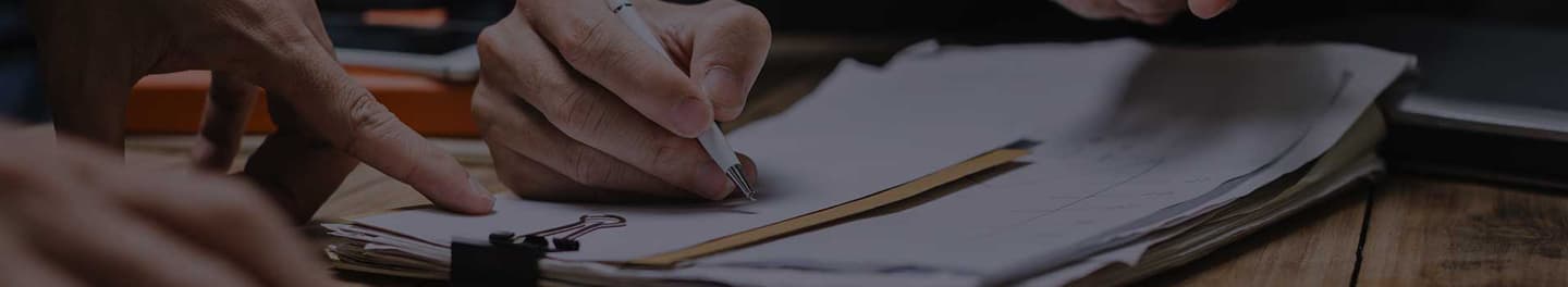 Management consultant reviewing recommendations with a client.