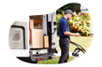 An Amazon Flex driver delivers a package to a home.