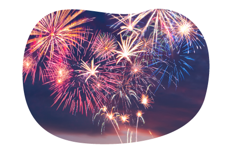 A fireworks display.
