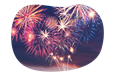 A fireworks display.