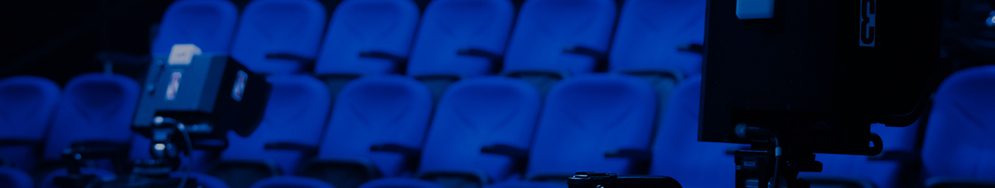 Recording equipment and audience seating at a theatrical production company.