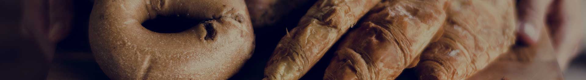 Freshly made loaves of bread.