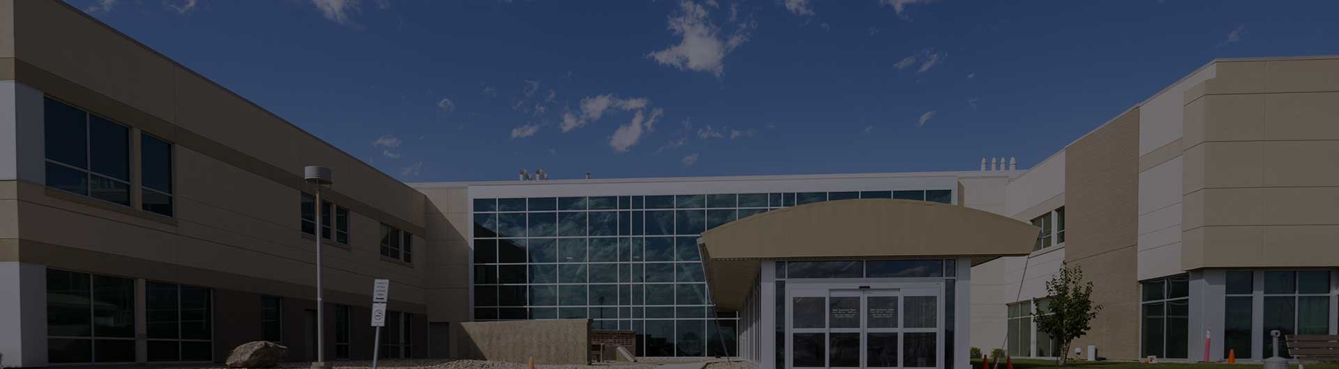 The exterior of a large healthcare facility. The exterior of a large healthcare facility.