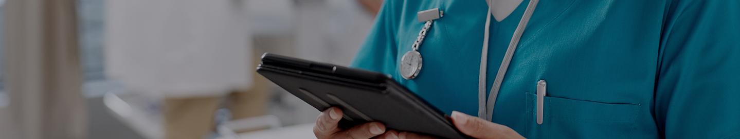 A medical assistant on the job at a clinic.