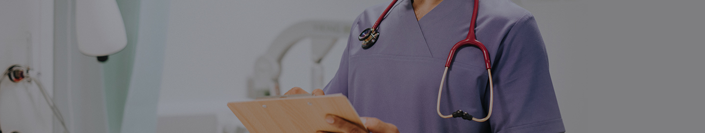 A registered nurse at work in a hospital.