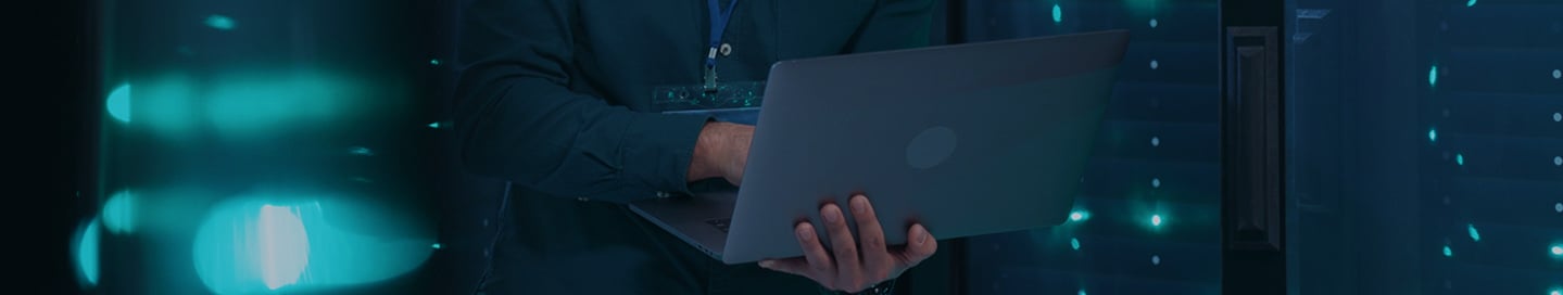 Tech consultant testing a cloud computing system. Tech consultant testing a cloud computing system.