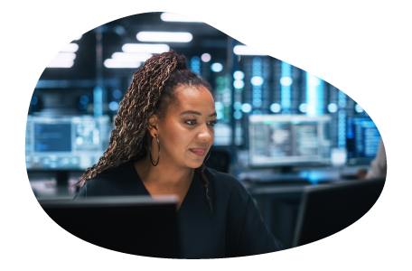 A cybersecurity consultant working on a project for a client A cybersecurity consultant working on a project for a client