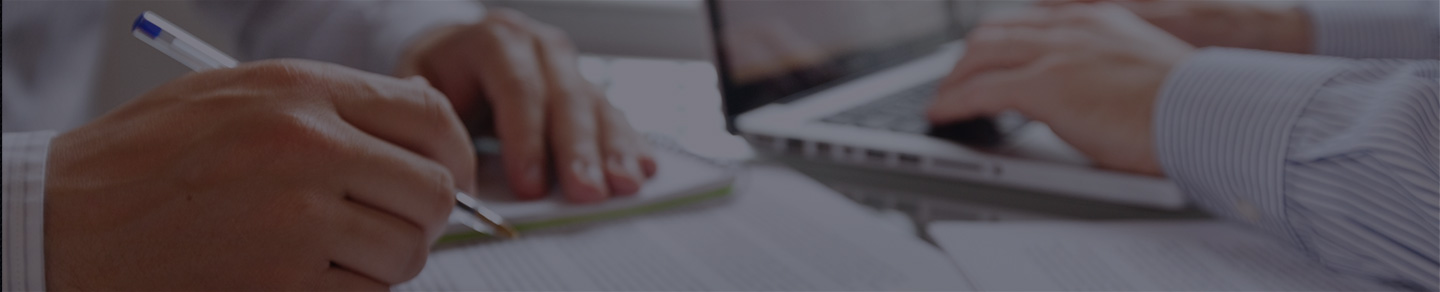 Employees at a data analysis business.