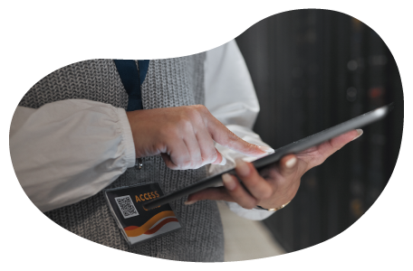 IT business owner makes calculations on a tablet. IT business owner makes calculations on a tablet.