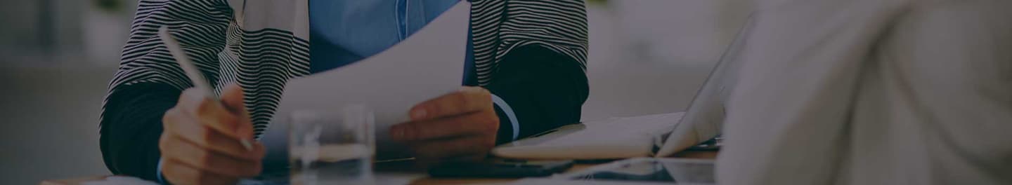 IT staffing agency employee interviewing a client.