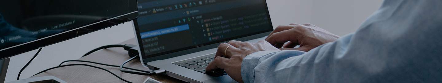 A penetration tester hacks into a client's computer systems.