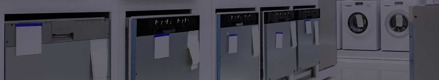 Kitchen appliances waiting to be installed.