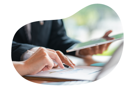 Installation professional calculating insurance costs for their business. Installation professional calculating insurance costs for their business.