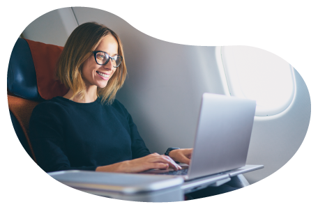 Blogger writing a new post.