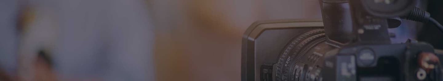 Close view of a video camera.