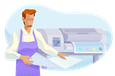 Publisher printing on commercial printer.