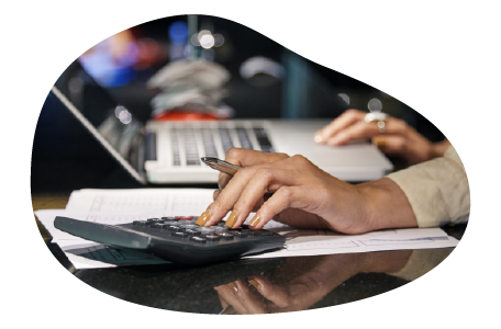 Photo and video professional calculating the cost of business insurance. Photo and video professional calculating the cost of business insurance.