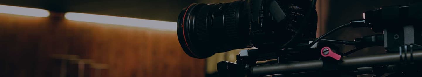 Video camera set up in a studio.