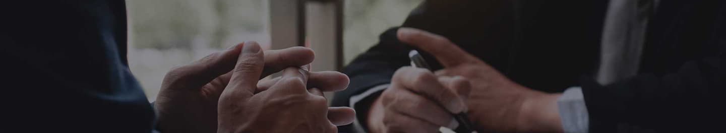 Executive coach in a meeting with a client.