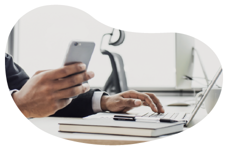Professional service business owner calculating the cost of insurance. Professional service business owner calculating the cost of insurance.