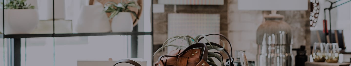A display of housewares at a home decor store.