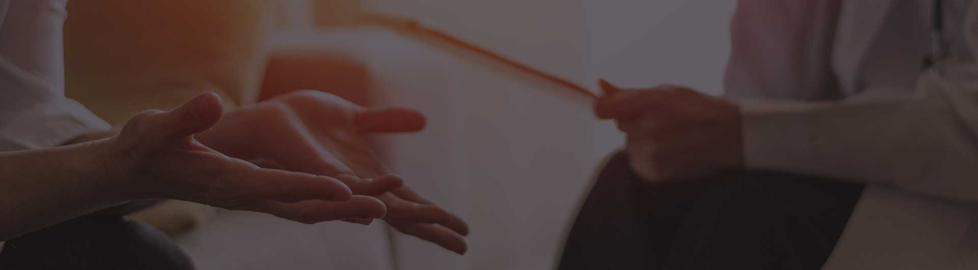 Mental health counselor on a consult.