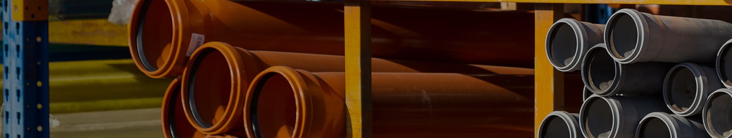 Stacked plumbing pipes.