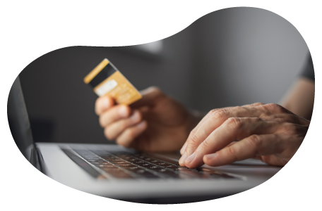 A small business owner reviewing criminal activity from credit card information