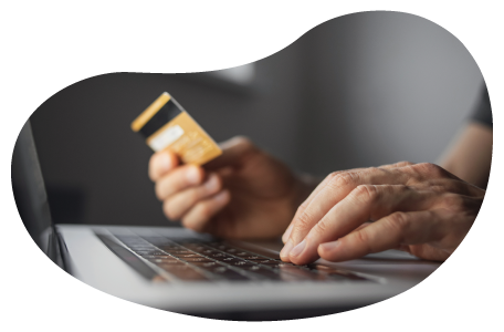 A small business owner reviewing criminal activity from credit card information A small business owner reviewing criminal activity from credit card information