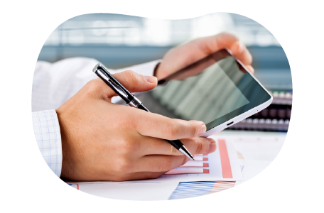 A small business owner calculating the costs of their fidelity bonds