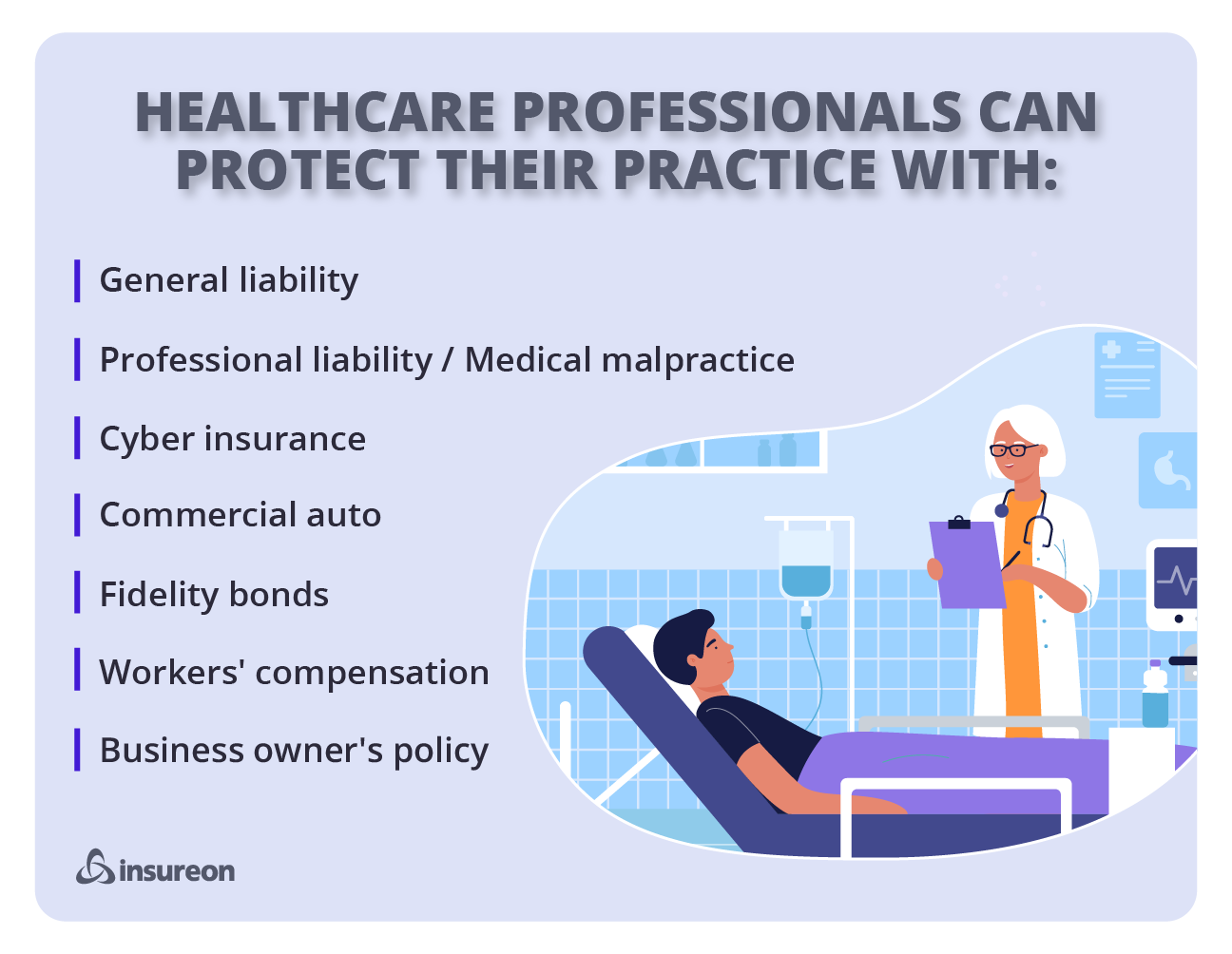 Recommended insurance policies for healthcare professionals. Recommended insurance policies for healthcare professionals.