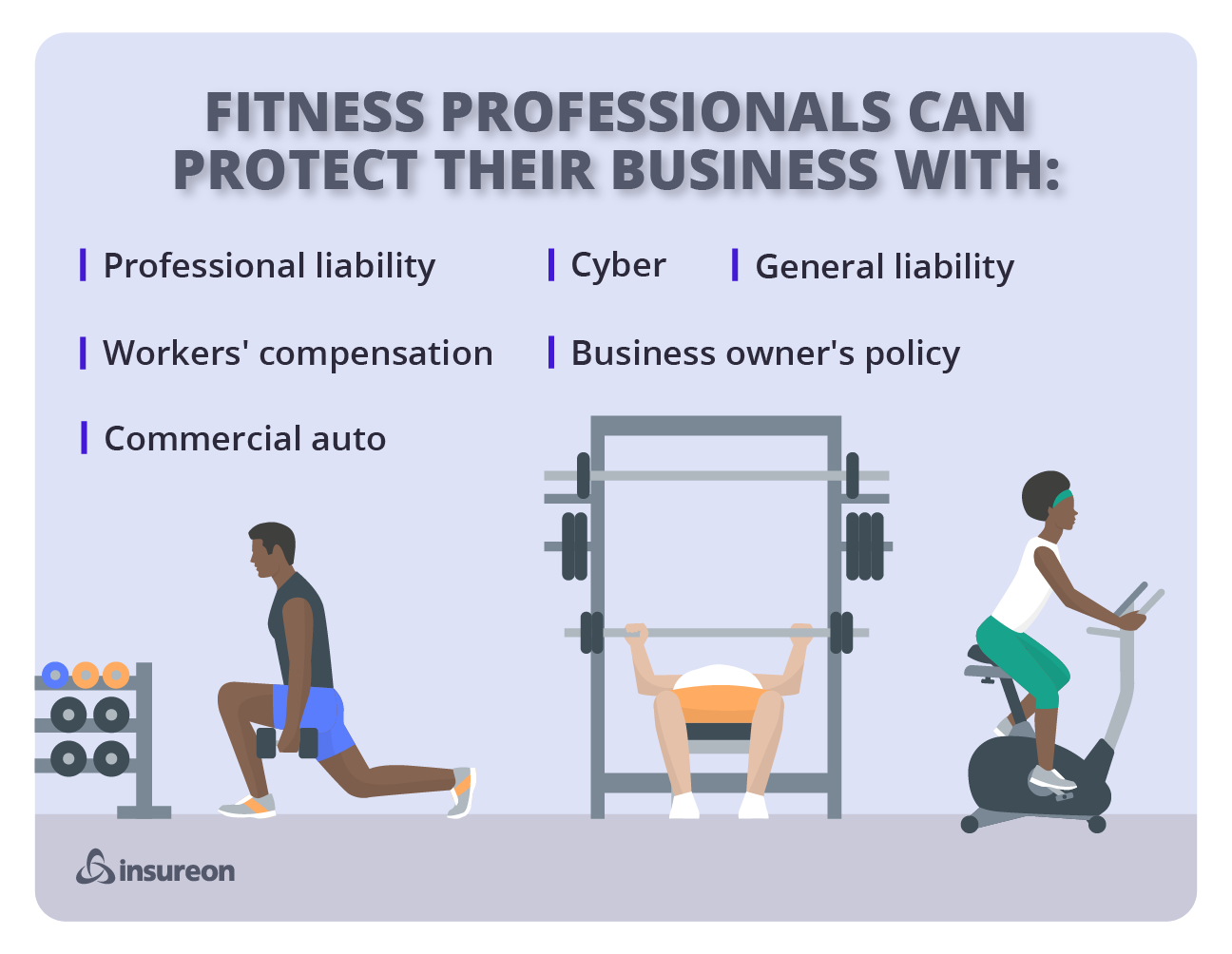 Recommended insurance coverage for fitness professionals. Recommended insurance coverage for fitness professionals.