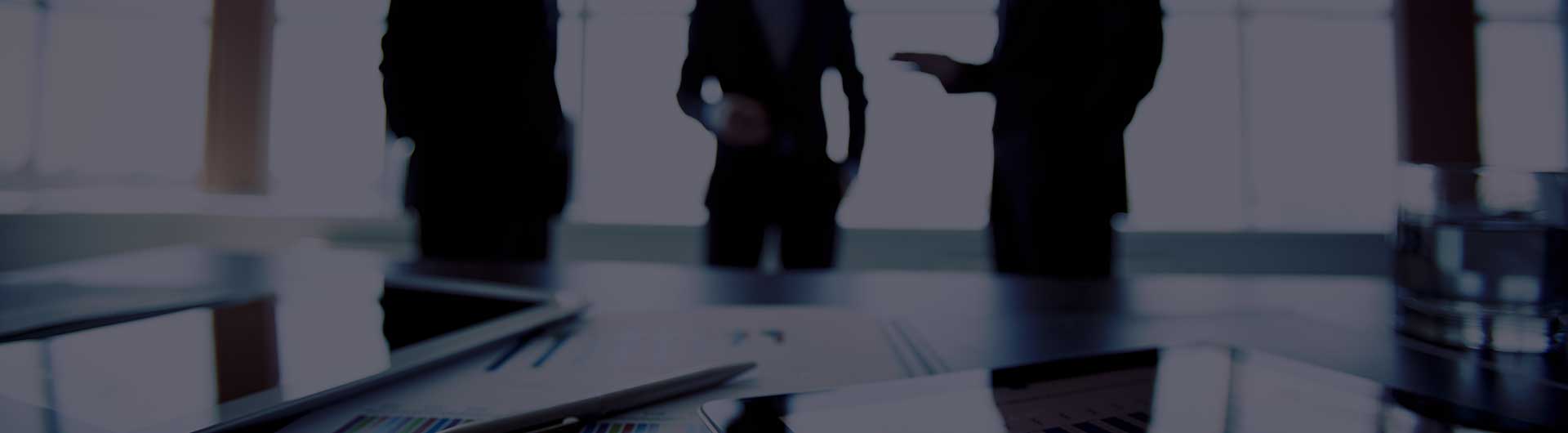 Colleagues meeting to discuss their future financial plans.