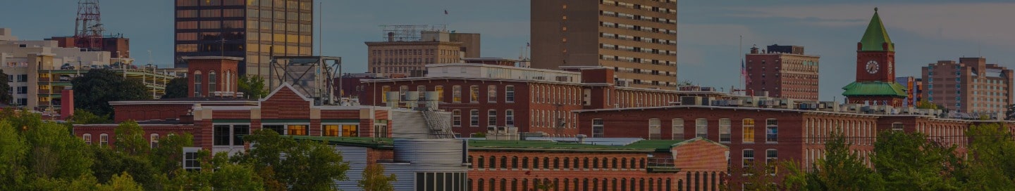 Manchester, NH city skyline