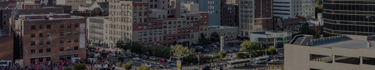 City skyline in Newark, NJ