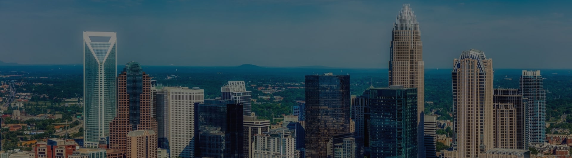 The Charlotte skyline